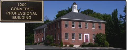 Enter the parking lot either from Converse Street or Dwight Road. Plenty of Free Parking is always available. The office is handicap accessible. 