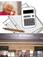 Client telephone and Probate Court